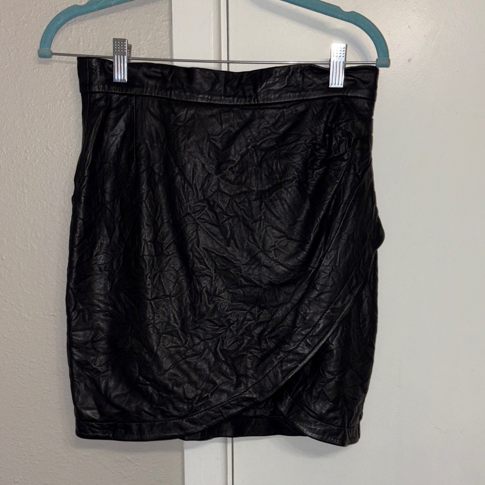 Zadig & Voltaire - Défilé - Lamb leather mini skirt - size 36